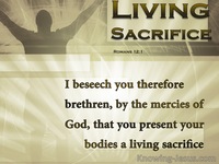 Living Sacrifice  (Easter Reflections - (2)